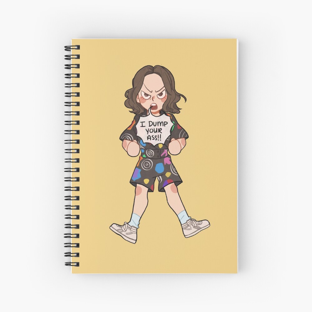 Dessin Eleven Stranger Things Facile Saison 3 Carnet cartonné for Sale avec l'œuvre « Stranger Things - Eleven "Je me vole votre cul!" » de l'artiste Emma Gamboa | Redbubble