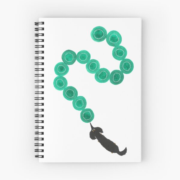 Item preview, Dusty the Dachshund and Green Shapes designed and sold by Zuzana Clark.