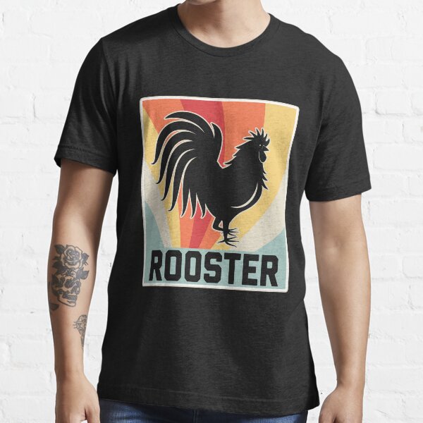 Gallo gallo retro Camiseta esencial