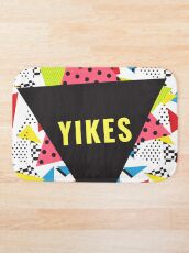 Yikes - Retro geometrisches 90er Muster Badematte