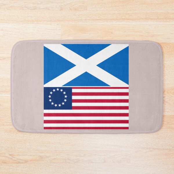 Item preview, Scottish with USA Betsy Ross flags - Albannach le na SA Betsan Ross bratach designed and sold by JonathanR1994.