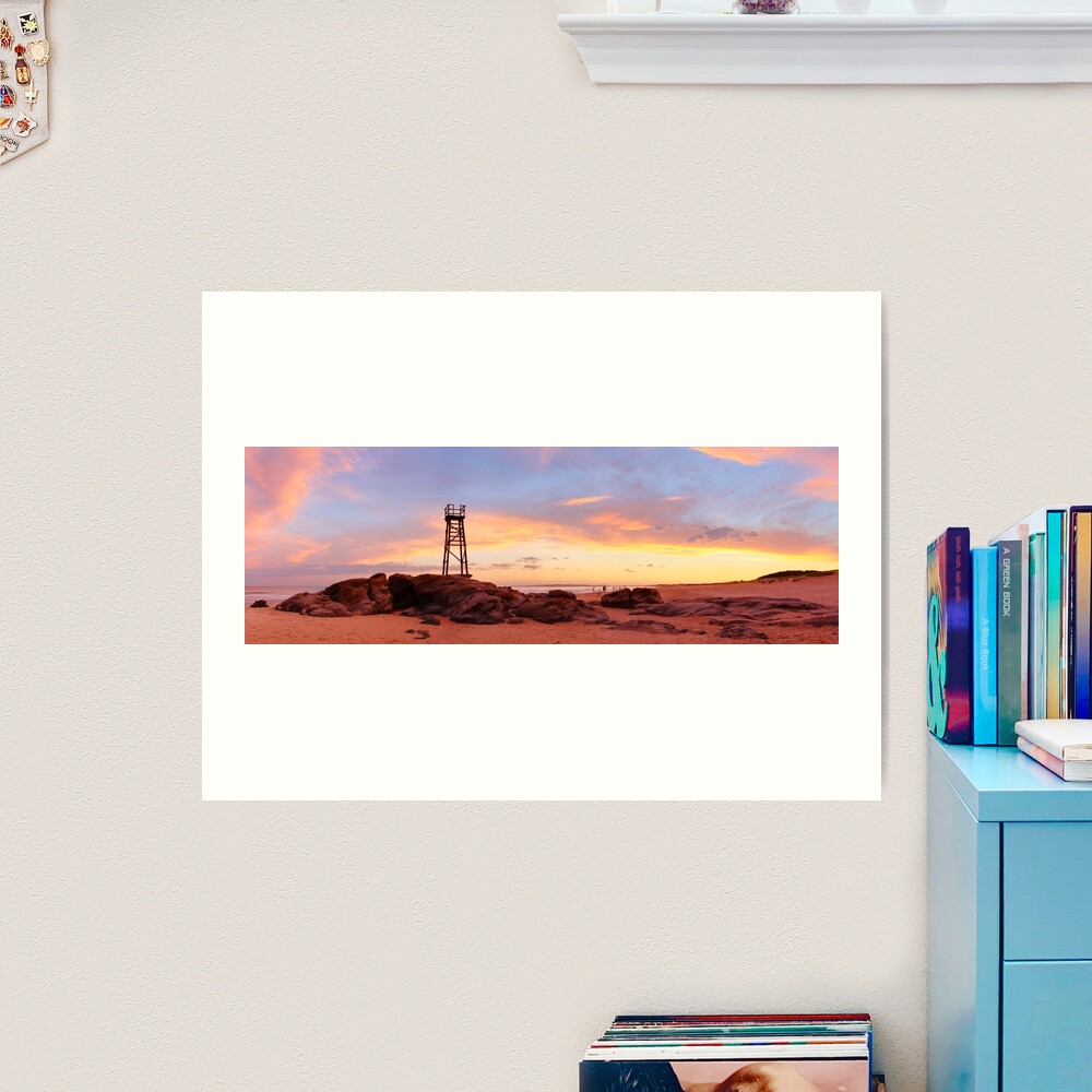 Redhead Beach Sunset, Newcastle, New South Wales, Australia Art Print