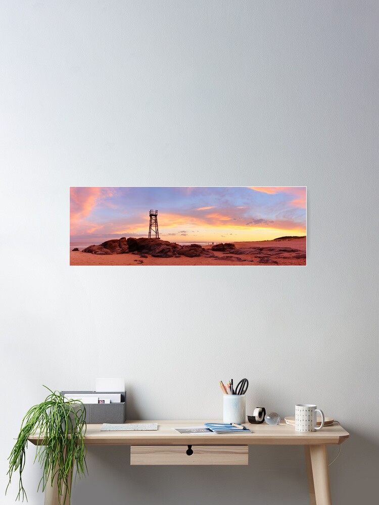 Thumbnail 2 of 3, Poster, Redhead Beach Sunset, Newcastle, New South Wales, Australia designed and sold by Chockstone.