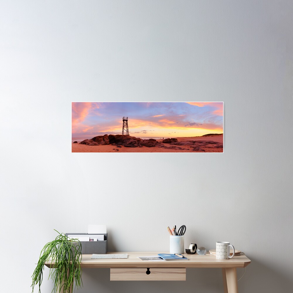Redhead Beach Sunset, Newcastle, New South Wales, Australia Poster
