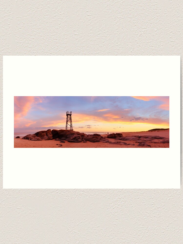 Thumbnail 1 of 3, Art Print, Redhead Beach Sunset, Newcastle, New South Wales, Australia designed and sold by Chockstone.