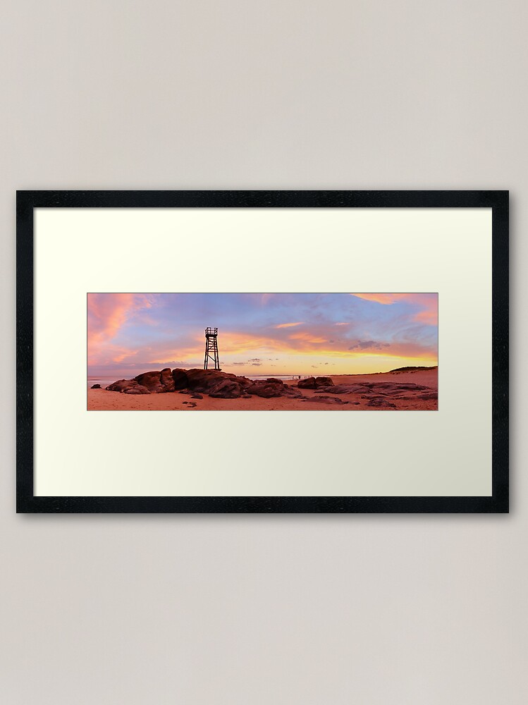 Alternate view of Redhead Beach Sunset, Newcastle, New South Wales, Australia Framed Art Print