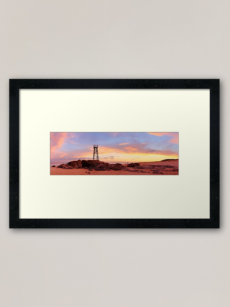Alternate view of Redhead Beach Sunset, Newcastle, New South Wales, Australia Framed Art Print
