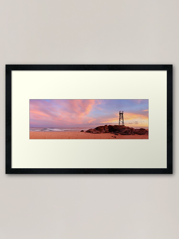 Alternate view of Day's End, Redhead Beach, Newcastle, New South Wales, Australia Framed Art Print