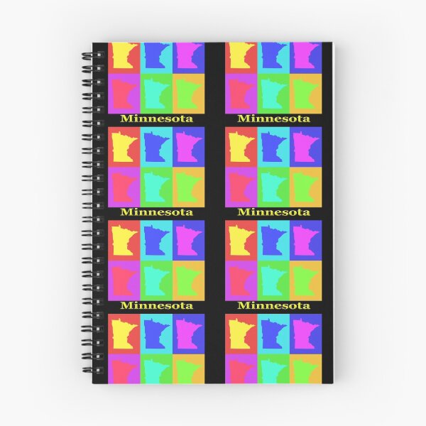 Item preview, Colorful Minnesota State Pop Art Map designed and sold by KWJphotoart.