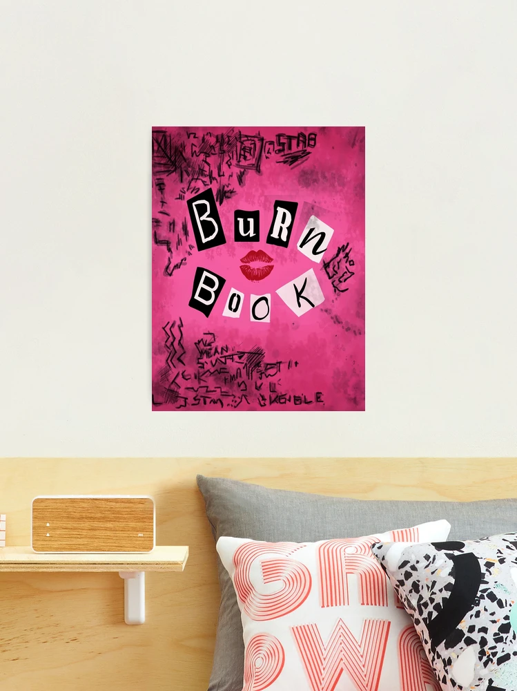 Burn Book Mean Girl Cover Book Throw Pillow – Mpcteehouse: 80s Tees