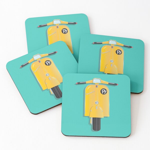 FLCL - Haruko's Vespa Coasters (Set of 4)