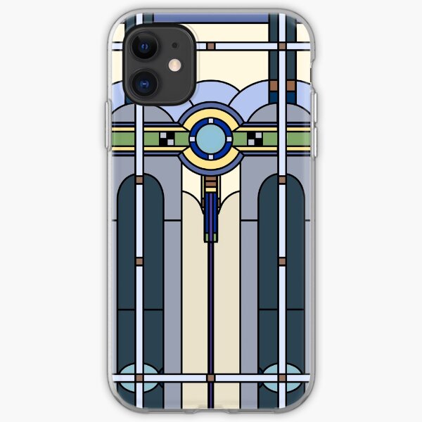 Art Deco Lotus Flowers in Pink & Navy iPhone 11 case Art Deco Lotus Flowers in Pink & Navy iPhone 11 case