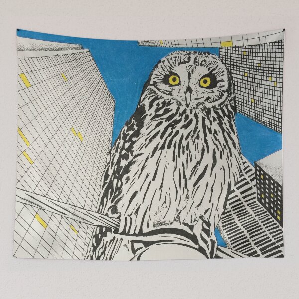 Item preview, Owl in the City designed and sold by SerpentDesigns.