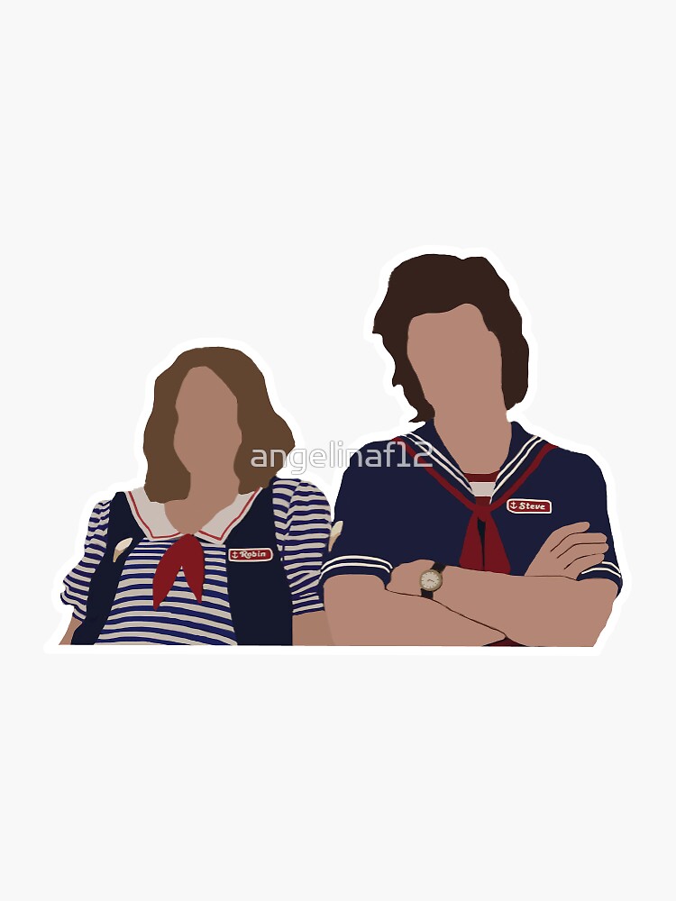 Thumbnail 3 of 3, Sticker, Steve and Robin designed and sold by angelinaf12.
