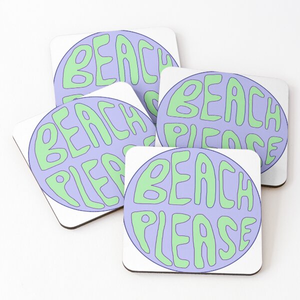 Item preview, Beach please sticker designed and sold by courtneyklich.