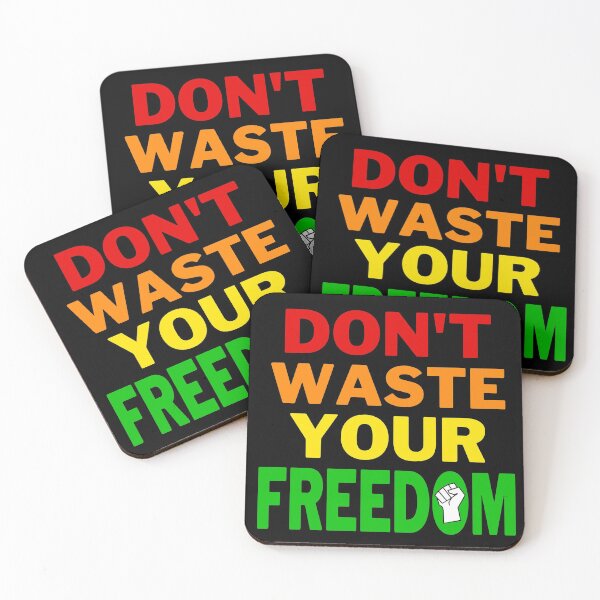 Item preview, Don't Waste Your Freedom (Bright) designed and sold by 4wordsmovement.