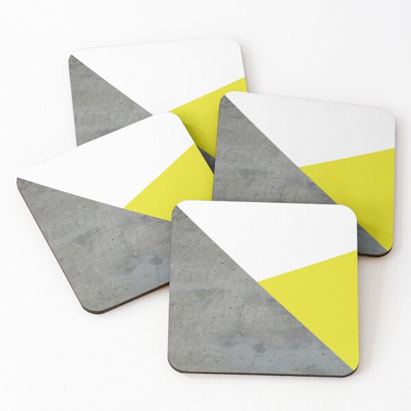 Item preview, Concrete grey and yellow geometric background designed and sold by by-jwp.