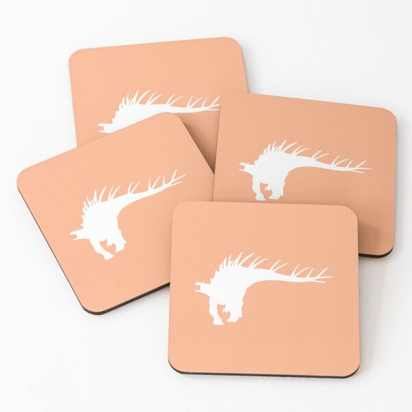 Item preview, Kentrosaurus Dinosaur Silhouette (White) designed and sold by GoldenArchelon.