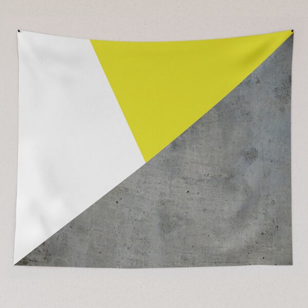 Item preview, Concrete grey and yellow geometric background designed and sold by by-jwp.