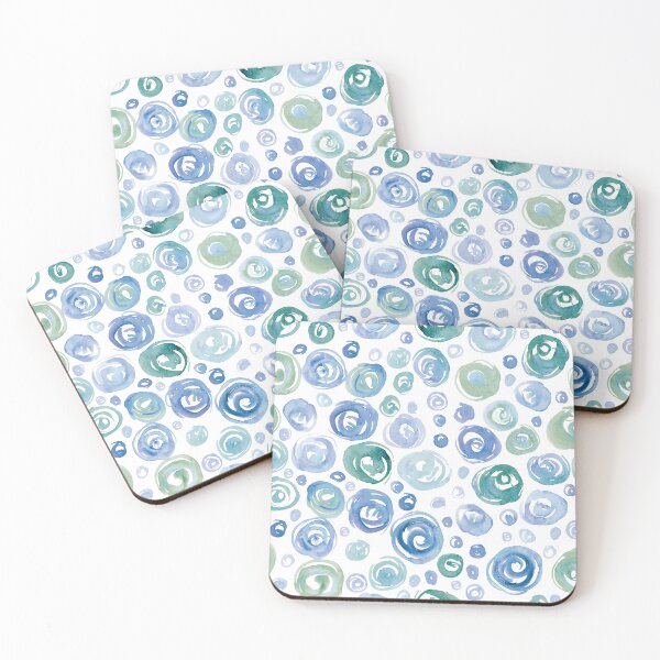 Item preview, Floral Pattern #7 | Blue Green designed and sold by RebeccaFlaherty.