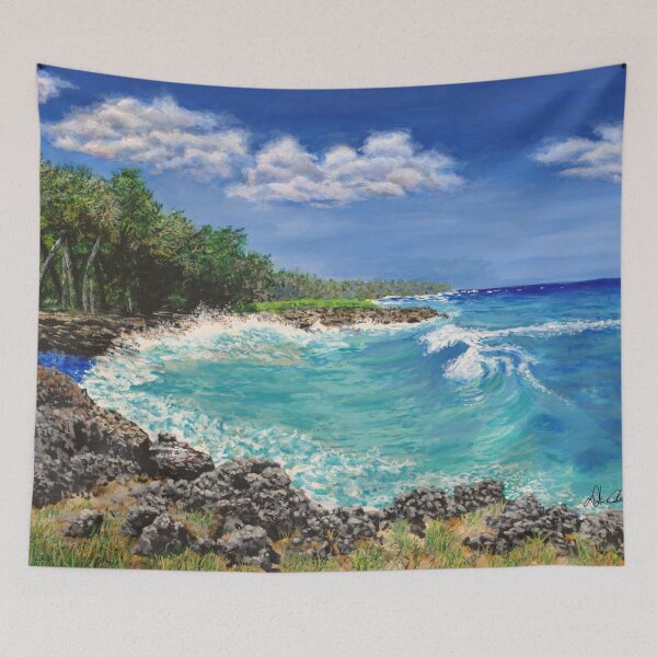 Item preview, Coastal Cove Acrylic Painting designed and sold by DSC Arts.