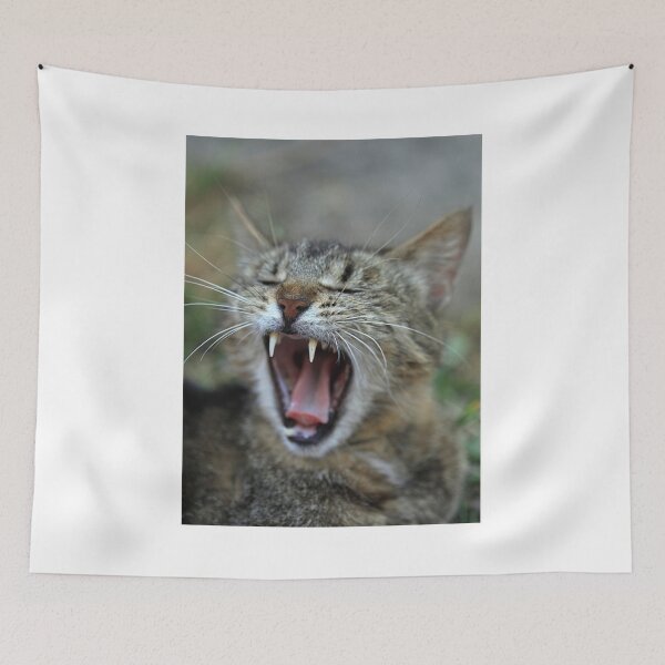 Item preview, Portrait of striped fluffy cat designed and sold by olena2552.