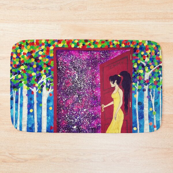 Item preview, My World - Day Dream Hiking Fantasy Painting designed and sold by Cryptic Charm Art.