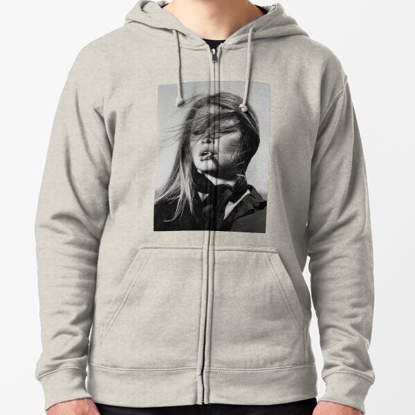 Brigitte Bardot fumando Sudadera con capucha y cremallera