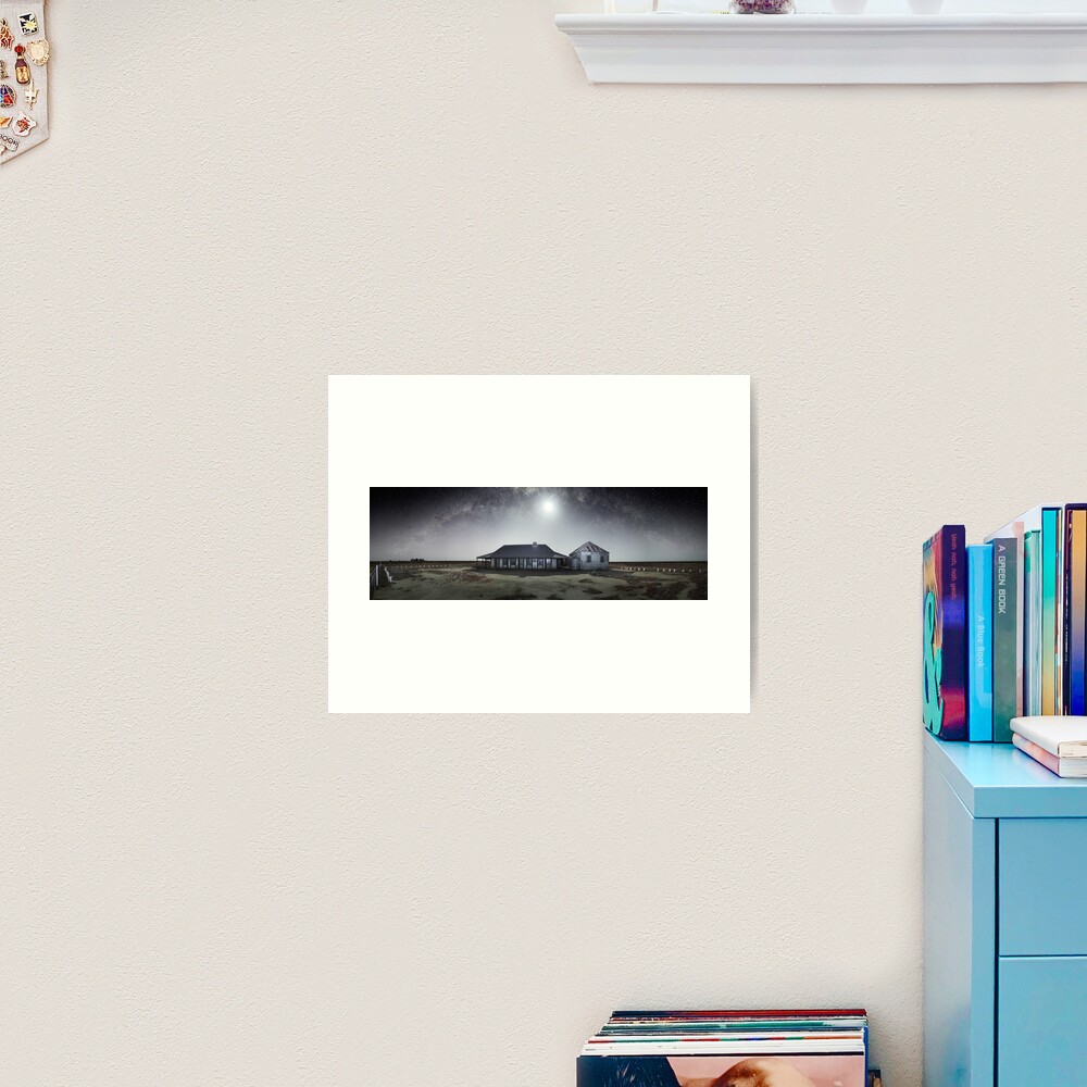Moonrise, One Tree Hotel, Hay, New South Wales, Australia Art Print