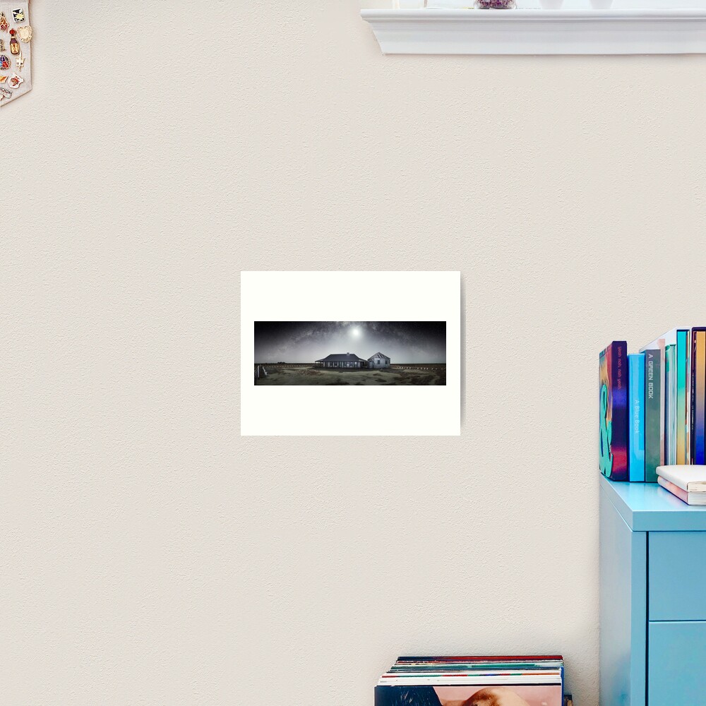 Moonrise, One Tree Hotel, Hay, New South Wales, Australia Art Print