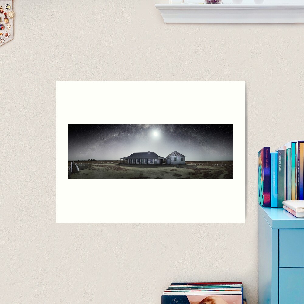 Moonrise, One Tree Hotel, Hay, New South Wales, Australia Art Print