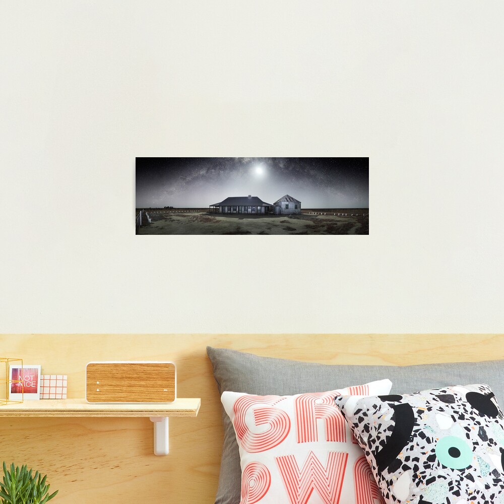 Moonrise, One Tree Hotel, Hay, New South Wales, Australia Photographic Print