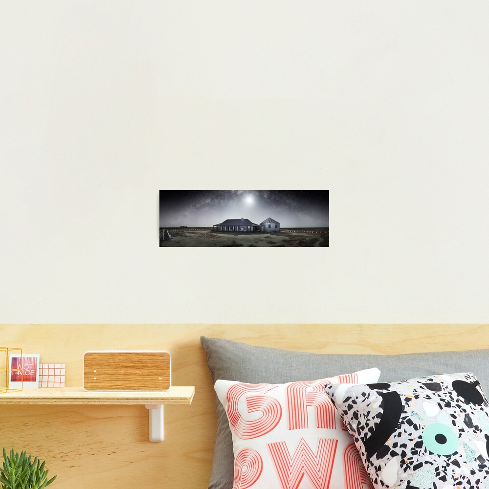 Moonrise, One Tree Hotel, Hay, New South Wales, Australia Photographic Print