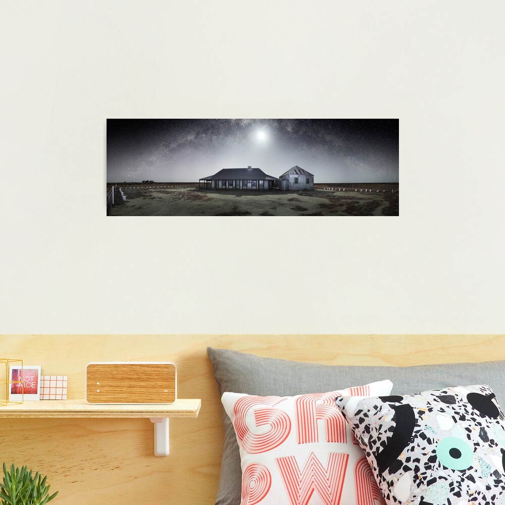 Moonrise, One Tree Hotel, Hay, New South Wales, Australia Photographic Print