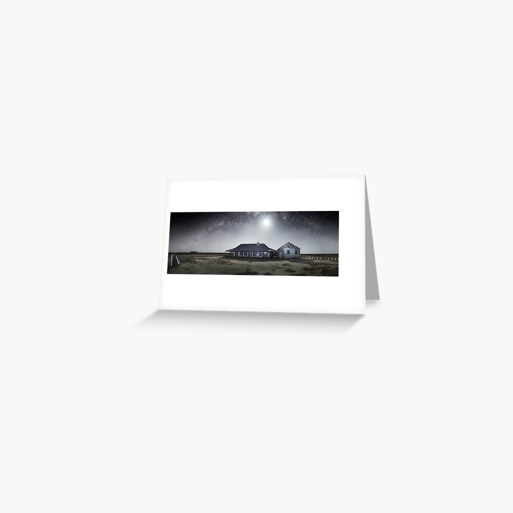 Moonrise, One Tree Hotel, Hay, New South Wales, Australia Greeting Card