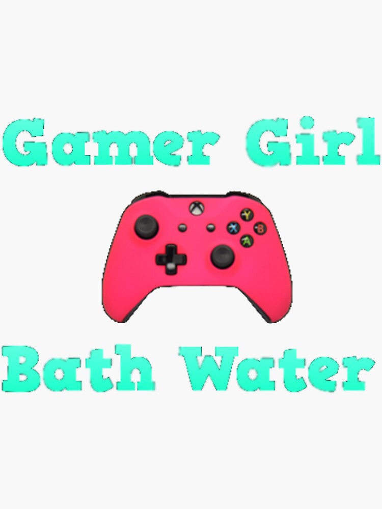 Gamer Girl Bath Water Sticker For Sale By Artgirlgamer Redbubble