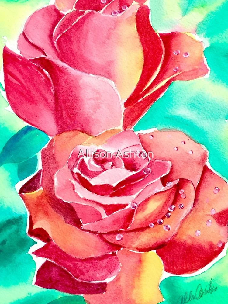 Thumbnail 4 of 4, Samsung Galaxy Phone Case, Two Roses designed and sold by Allison Ashton.