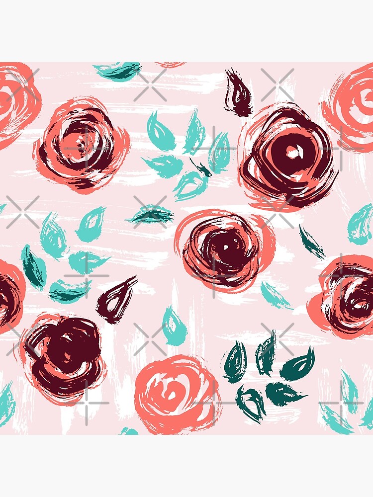 Brushstroke Roses by nadyanadya