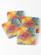 Expressive Flower Coasters