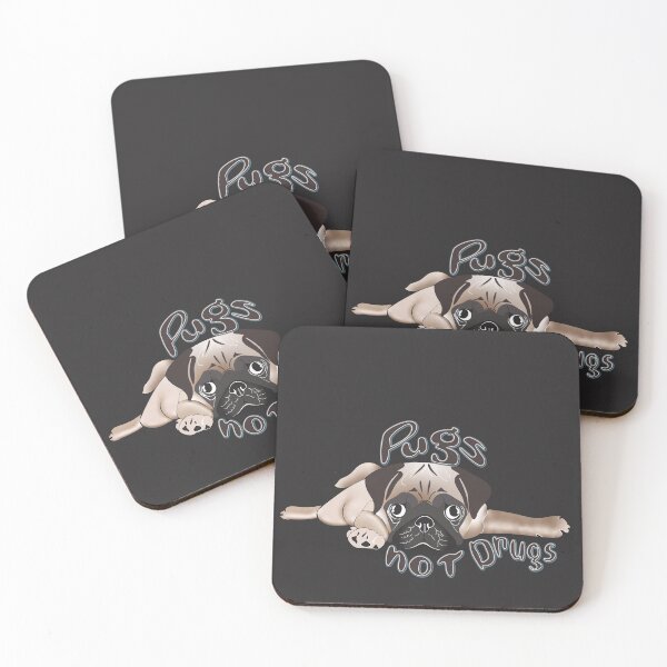 Item preview, Pugs no drogas designed and sold by Greetings from Lisa.