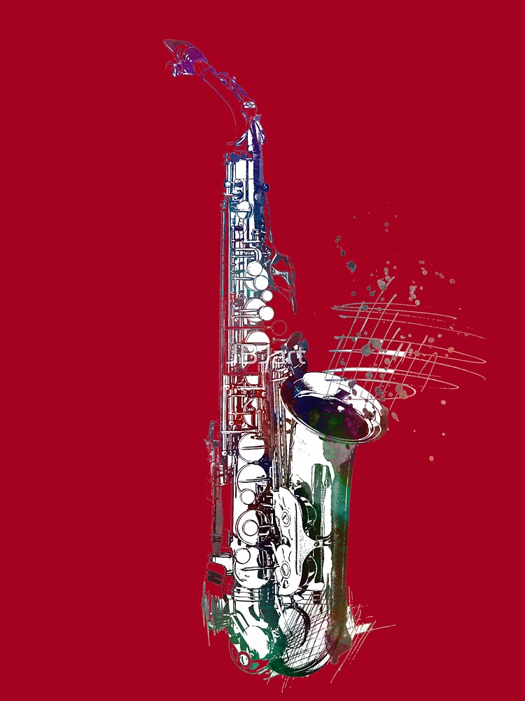 T-shirt enfant for Sale avec l'œuvre « Mon saxophone rose » de l'artiste  MimieTrouvetou