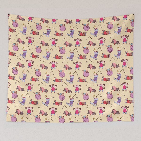 Item preview, Exercising Cats designed and sold by Cunningham-Ink.