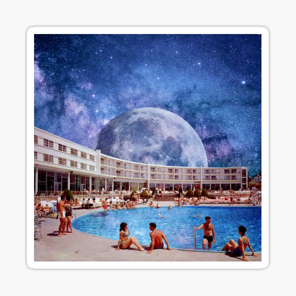 Summer in Space Sticker