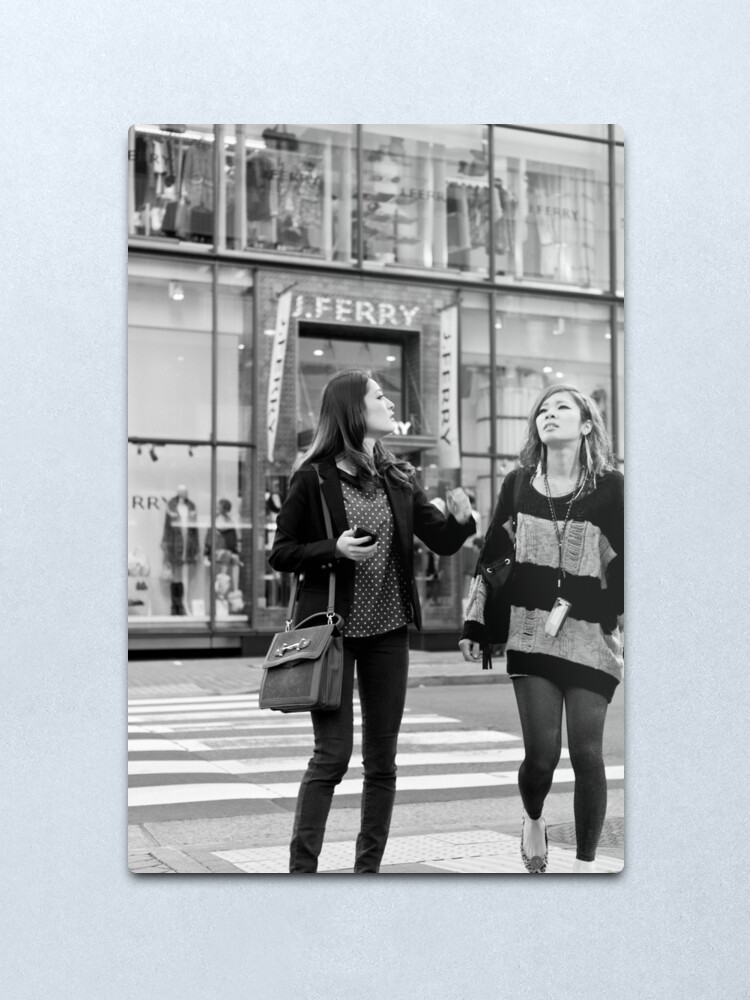 Alternate view of Shoppers' contemplation - Tokyo, Japan Metal Print