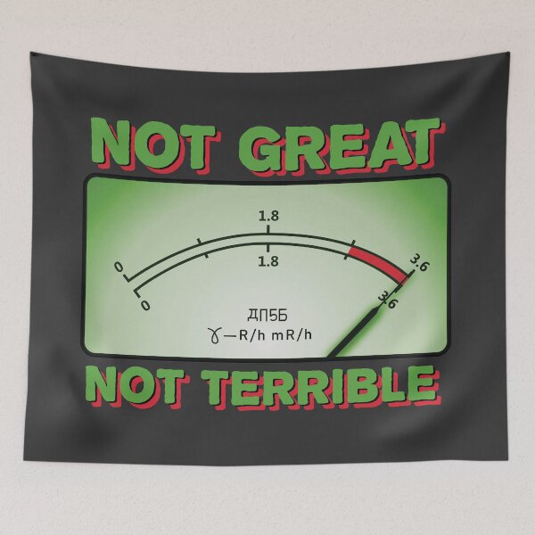 Item preview, Not Great, Not Terrible - 'Chernobyl' Fan Art (Green variation) designed and sold by thedrumstick.