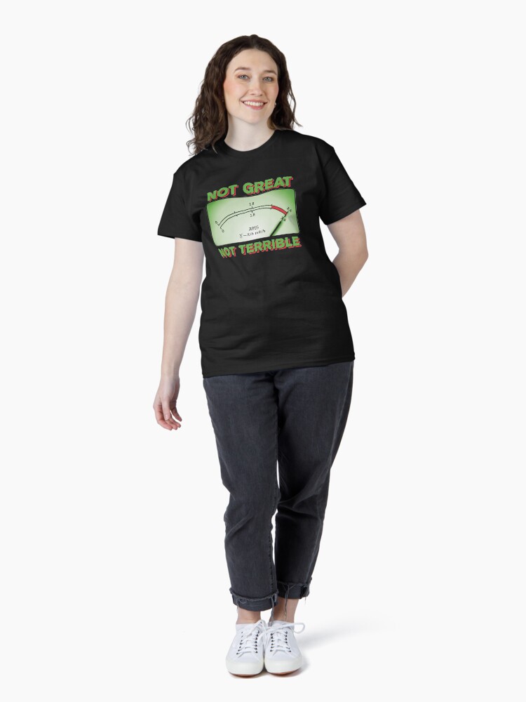 Thumbnail 4 of 7, Classic T-Shirt, Not Great, Not Terrible - 'Chernobyl' Fan Art (Green variation) designed and sold by thedrumstick.