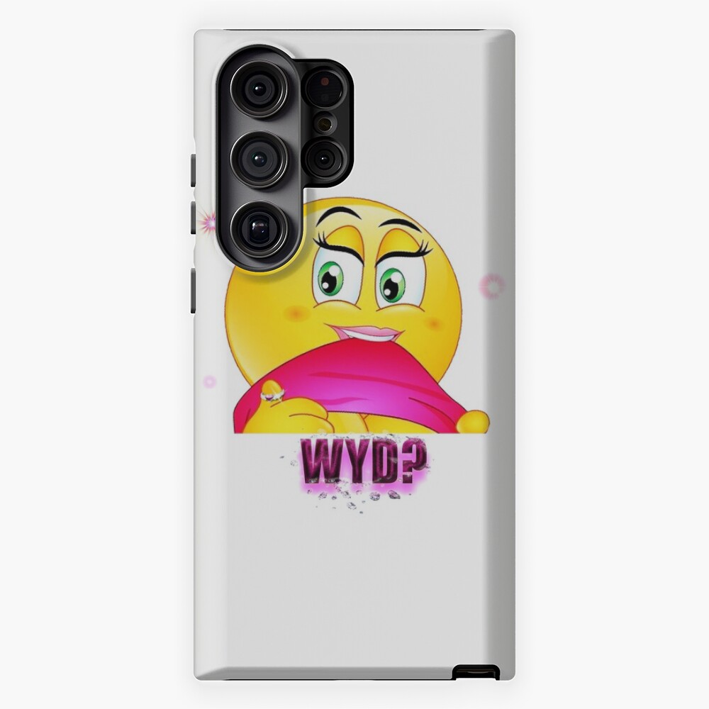 Flirty Emoji, Sexy Emoticon, WYD Meme Samsung Galaxy Phone Case for Sale  by Harold Guillory | Redbubble