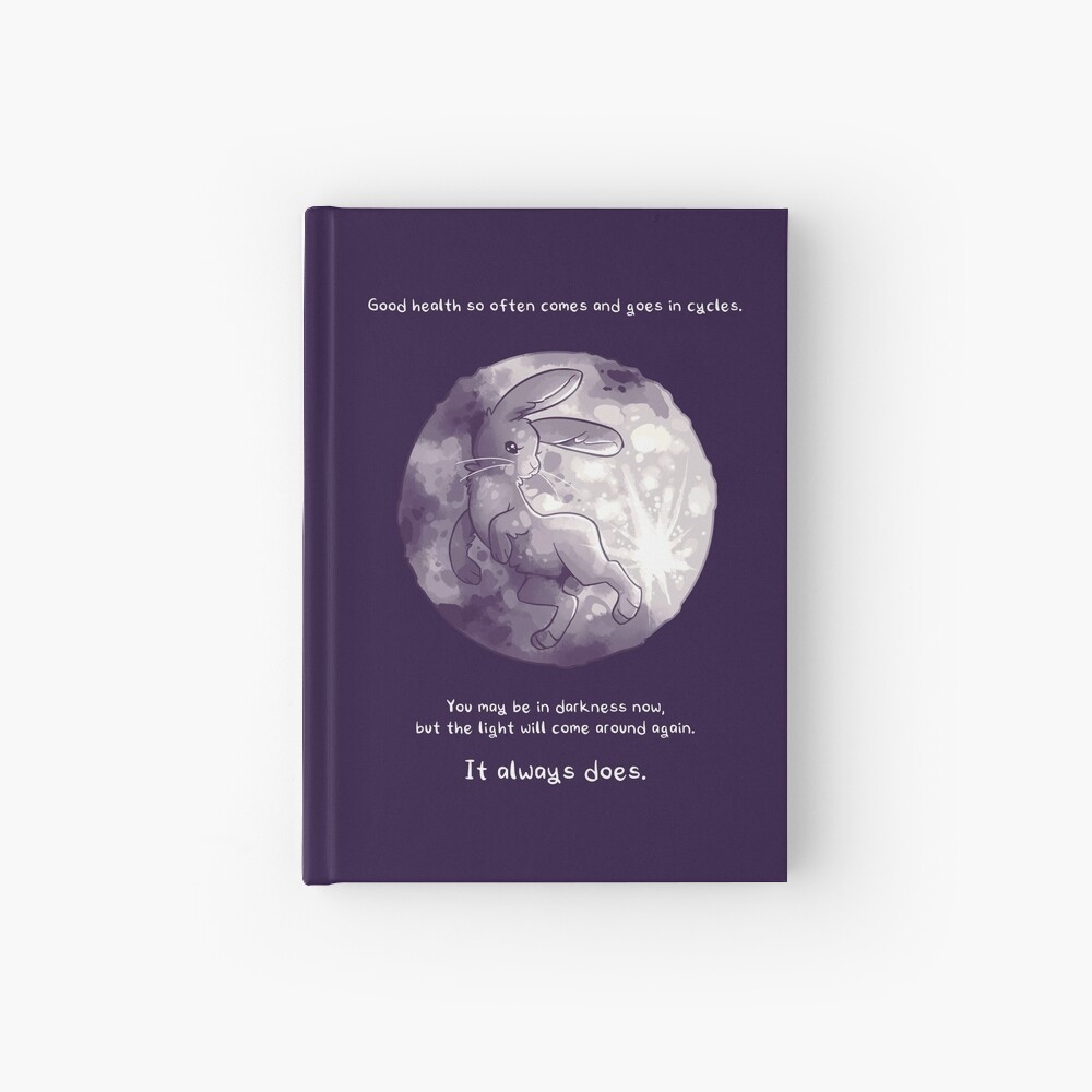 "The Light Will Come Around Again" Moon Rabbit Hardcover Journal