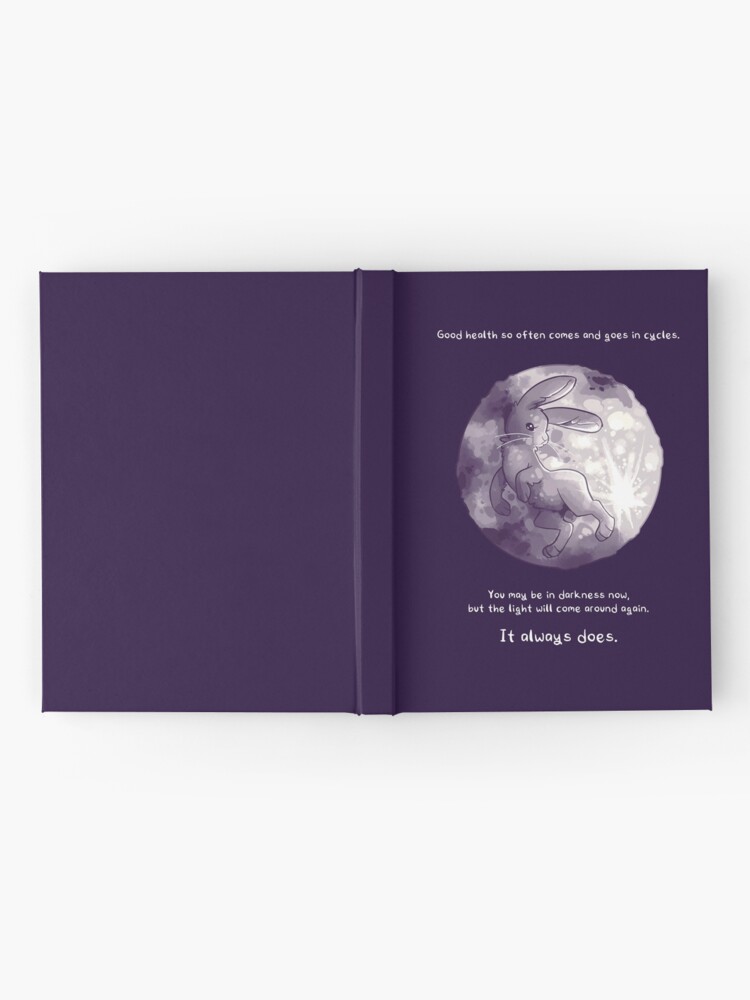 Alternate view of "The Light Will Come Around Again" Moon Rabbit Hardcover Journal