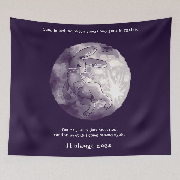 Item preview, "The Light Will Come Around Again" Moon Rabbit designed and sold by thelatestkate.